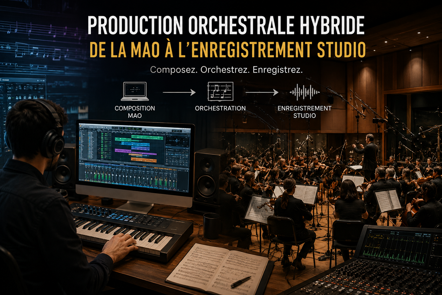 Production orchestrale hybride - de la MAO à l’enregistrement studio